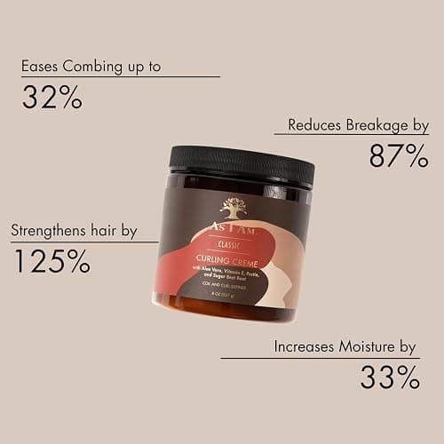 As I Am Curling Creme - 8 ounce (Classic Collection) - Lightweight Curl & Coil Definer - Hi-Definition and Shine thumbnail 2