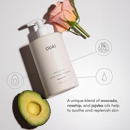 OUAI Hand Lotion - Daily, Lightweight, Hydrating Lotion for Dry Skin - Made with Avocado, Rosehip and Jojoba Oil to Lock in Moisture - Never Greasy (16 Fl Oz) thumbnail 3