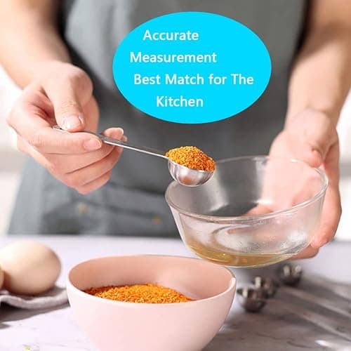 AIKEXIN 20-Piece Measuring Cups and Spoons Set, Nesting Stainless Steel Measuring Cups Spoons with Plastic Measuring Cup for Dry and Liquid Ingredients, Kitchen Cooking & Baking Gadgets thumbnail 3