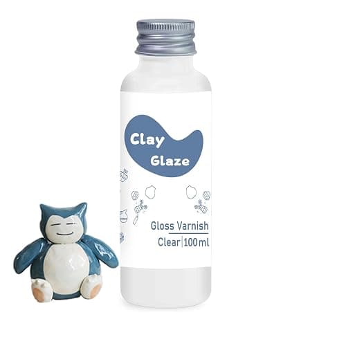 WAN2TLK Air Dry Clay Glaze 100ml, Clay Varnish for Air Drying Clay, Clear Acrylic Varnish for Craft Pottery Waterproof & Gloss Finish - Image 1
