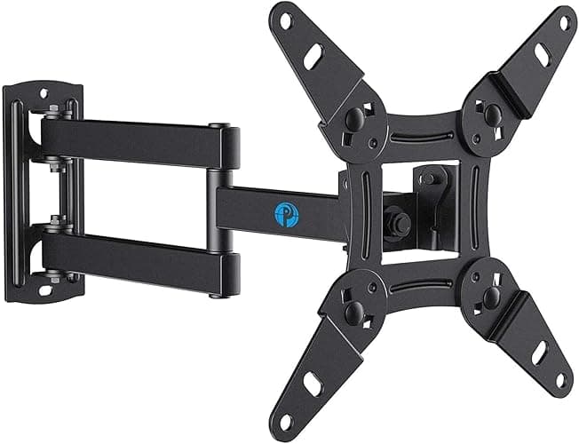 Pipishell Full Motion TV Wall Mount for Echo Show 21/15 and 13-43 Inch Flat Curved Screen TVs & Monitors, Max VESA 200x200mm up to 44lbs, TV Mount Wall Bracket with Rotation Swivel Tilt Extension - Image 1