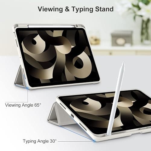 Akkerds Compatible with iPad Air 11 Inch Case 7th/6th Generation (M3/M2) 2025/2024, for iPad Air 5th/4th Generation Case 10.9 Inch 2022/2020 with Pencil Holder[Auto Sleep/Wake], Gray thumbnail 6