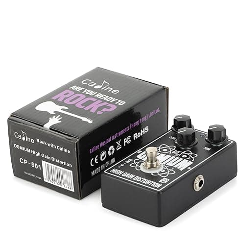 Caline CP-501 Osmium High Gain Distortion Guitar Effect Pedal for Electric Guitar and Bass thumbnail 7