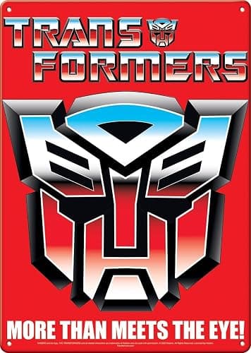 Ata-Boy Transformers Metal Sign, Autobot Size 8.25” X 11.5” - Image 1