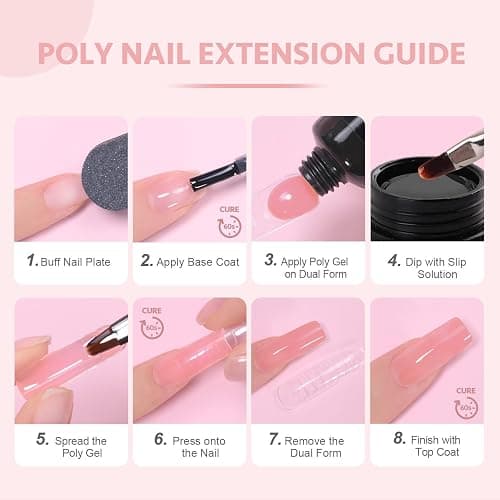 gaoy polygel - clear pink thumbnail 6