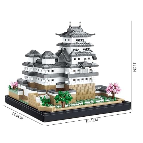QYEHF Architecture Castillo de Himeji, construye y exhibe Este Modelo Coleccionable para Adultos, Regalo Divertido para los Amantes de Japón, Famosos thumbnail 3