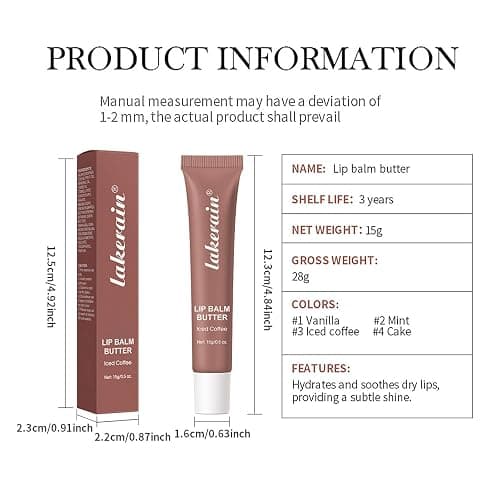 4 PCS Lip Glossy Butter Balm Set, Tinted Lip Balm Instant Moisture and Hydration Lip Gloss, Long Lasting Hydrating Glow Reviver Lip Care Oil, Christmas Makeup Gift for Women thumbnail 9