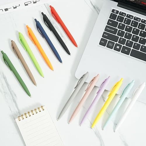 Wiaziert BallPoint Pens, 50 Pack (BLACK Ink),Bulk Pens, Mint Blue Barrel,Click Pens for Office Home and School, Retractable Ballpoint Pens, Medium Point, 1.00MM (Mint Blue) thumbnail 8