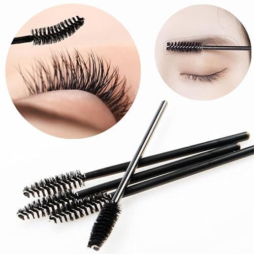 BTYMS 100 Pcs Disposable Eyelash Spoolies Brush Mascara Applicator Lash Wand Lashes Brush Eyebrow Spooly for Extension thumbnail 2