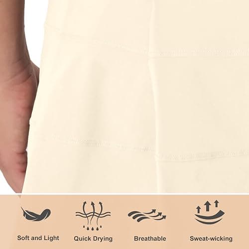 VIPONES Women Tennis Skirt Golf Skorts Athletic Mid-Rise with Pockets Inner Shorts Sport Workout Pleated Pickleball thumbnail 5