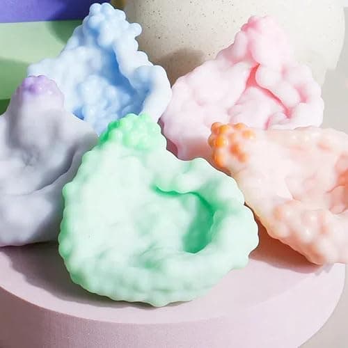 Soft Crunchy Stress Ball with Texture Bumps, Crunchy Squishys, Sensory Stress Relief Toy for Adults, Slow Rising Sensory Squeeze Balls, for Daily Use Offices Desk and Birthday Gifts (Pk) thumbnail 5