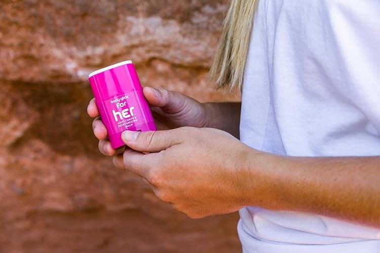 Body Glide For Her Anti Chafe Balm | Chafing stick with added emollients | Great for dry, sensitive skin and/or sensitive areas | Use on chest, bra, butt, groin, arm, and thigh chafing | 0.8oz thumbnail 6