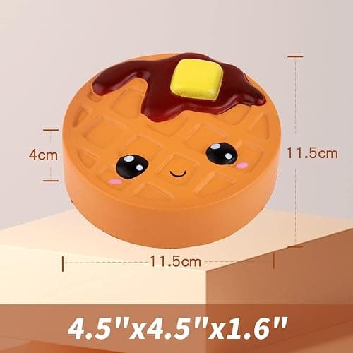 Anboor Squishies Cake Chocolate Waffles Kawaii Soft Slow Rising Scented Food Bread Squishies Fidget Toys Stress Relief Squeeze Toys Collection Kids Boys Toddler Toys thumbnail 2