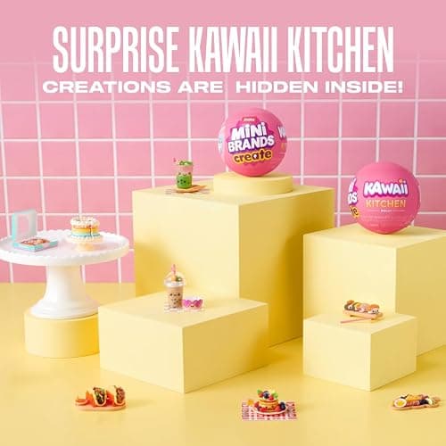 Mini Brands Mini Create Kawaii Kitchen Capsule Series 1 (2 Pack) by ZURU – Includes Accessories to Assemble 10 Collectible Kawaii Foods, Suitable for Kids, Teens, and Adults thumbnail 3