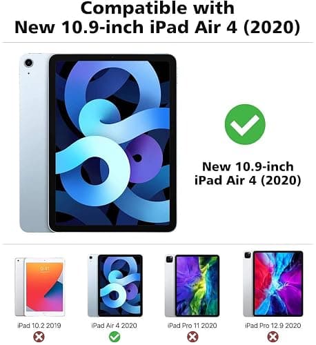 ZryXal iPad Air 11 Inch Case M3 2025 / M2 2024, iPad Air Case 5th Generation/4th Generation 2022/2020 10.9 Inch [Support Touch ID and Auto Wake/Sleep] (Sky Blue) thumbnail 8