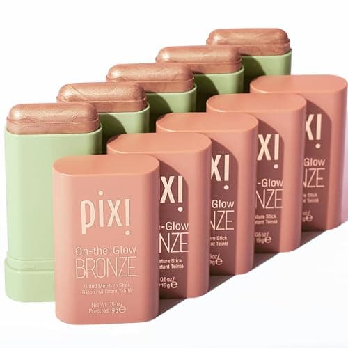 Pixi On-the-Glow Bronze - SoftGlow, Hydrating Tinted Moisture Bronzer Stick with Ginseng, Aloe Vera & Fruit Extracts, For Cheeks & Lips, 19g / 0.6oz, Paraben-Free - SoftGlow thumbnail 6