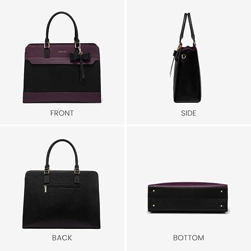 LOVEVOOK Laptop Tote Bag for Women,Leather Work Bag, Waterproof Business Teacher Bag,Large Computer Handbag Purse Briefcase,Office Gifts for Women thumbnail 9