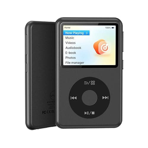 Innioasis Y2 Mp3 Player with Bluetooth, Lossless DSD DAC FLAC Support, Portable 8GB Classic Dedicated Audio Music Player with Playlists, Supports up to 2TB Black - Image 1