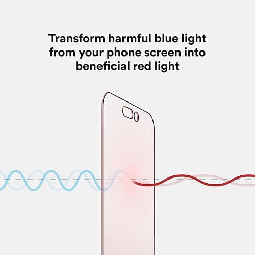 BodyGuardz Red Light Converter Screen Protector – Passive Red Light Therapy for Face - Promotes Better Sleep, Healthier Skin, Reduced Eye Strain – 9H Tempered Glass, Easy Install (iPhone 15 Pro Max) thumbnail 6