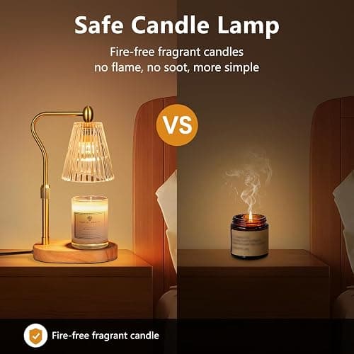 Candle Warmer Lamp with Timer and Dimmer Adjustable Height, Candle Warmer for Scented Jar Candles Home Decor Christmas Gifts thumbnail 5