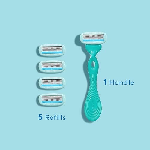 Schick Hydro Silk Ultra Sensitive Razor for Women | Womens Razor for Sensitive Skin, 5 Blade Razors for Women, Womens Razors for Shaving, Includes 1 Handle & 5 Refills thumbnail 7