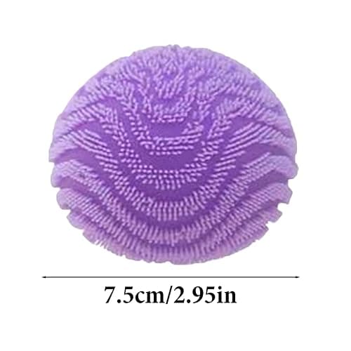 Fuzz Ball Squishy Stress Ball Slow Rising Memory Foam Fidget Squishy Fuzz Balls Adults Anxiety Stress Relief Toys (Blue) thumbnail 3
