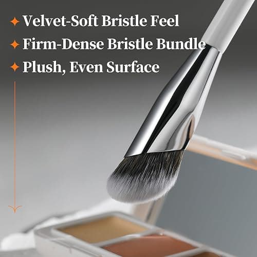 Albeaut Concealer Brush, Angled Under Eye Makeup Small Foundation Precision Face Blending Brush (193 concealer brush) thumbnail 4