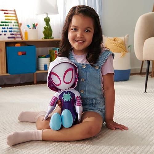 Marvel’s Spidey and His Amazing Friends - My Friend Ghost-Spider 16” Plush with Sounds - Superhero Toys for Kids 3 and Up thumbnail 2