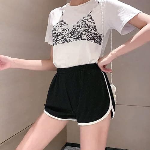 Cameway 4 Pack Women's Cotton Yoga Dance Short Pants Sport Shorts Summer Athletic Cycling Hiking Sports Shorts thumbnail 5
