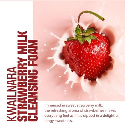 Kwailnara Milk Cleansing Foam (120 mL) (Strawberry) thumbnail 5