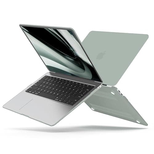 B BELK Compatible with MacBook Air 13 inch Case M1 2022 2021 2020 2019 2018 A2337 A2179 A1932, Matte Plastic Hard Shell+ Keyboard Cover+ Screen Protector for MacBook Air 13.3 inch Case, Antique Green thumbnail 7