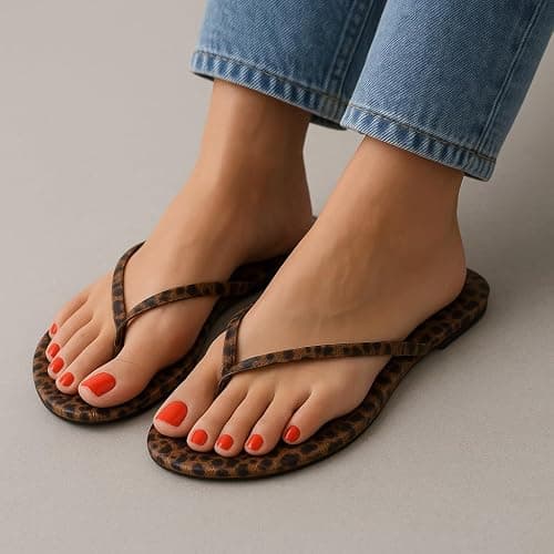 CUSHIONAIRE Cruise Flip Flops for Women Footwear | Vacation Beach Essentials | Casual Summer Sandals for Women with Wide Width thumbnail 2
