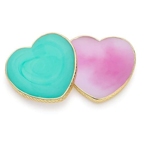 SUMAJU 2 Pcs Resin Nail Art Palette, Nail Art Painting Nails Polish Palette Gel Palette Gold Edge Color Makeup Display Nails Arts Tools - Image 1