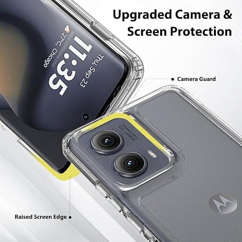 Sucnakp for Motorola edge-2024 Case: Premium Clear Back Panel + TPU Bumper Cover for Moto Edge 2024（YKL Clear） thumbnail 6