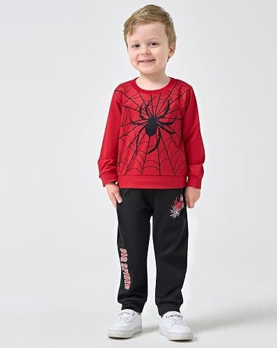 SOLOYEE Toddler Baby Boy Clothes Fall Winter Outfit 2Pcs Sweatsuit 1-5T | Toddler Outfits for Boys Long Sleeve Sweatshirt Pullover Tops + Sweatpants Sweatsuit, Fall Winter Clothes for Toddler Boys thumbnail 3