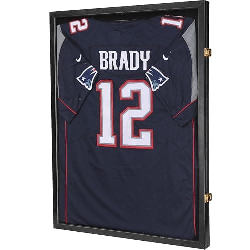 Vefera Jersey Frame Display Case ,Jersey Shadow Box with 98% UV Protective Acrylic Door for Football,Hockey,Basketball,Baseball Sports Jersey (Black, 1 Pack) - Image 1