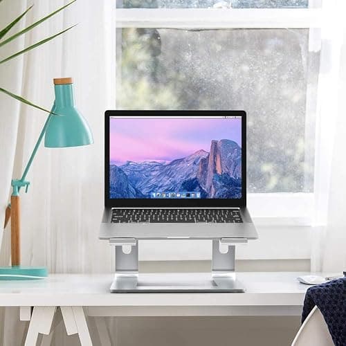 BESIGN LS03 Aluminum Laptop Stand, Ergonomic Detachable Computer Stand, Notebook Riser Compatible with Air, Pro, Dell, HP, Lenovo More 10-15.6" Laptops, Silver thumbnail 8
