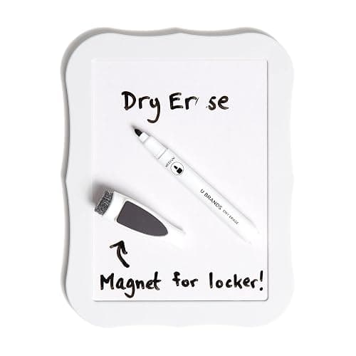 U Brands White Locker Accessory Kit, with Magnets, Mirror, Whiteboard, Marker, Cup, 6 Pieces thumbnail 3