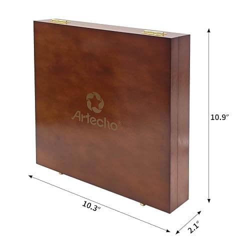 Artecho Oil Pastels Set of 120 Colors Wooden Box, Soft Oil Pastels for Art Painting, Drawing, Blending, Ideal Gift Choice for Everyone (10 x 70 mm) thumbnail 3