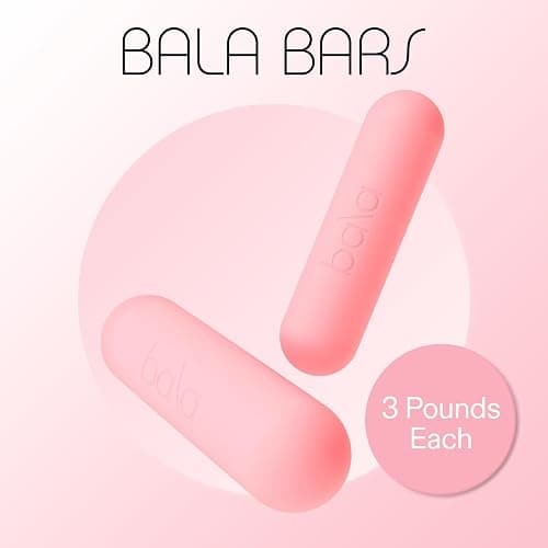 Bala Bars Dumbbell Set for Women & Men - Set of 2 Bars Designed for Walking, Strength Training, HIIT, Boxing & Aerobics - Hand Weights for Working Out at Home thumbnail 2