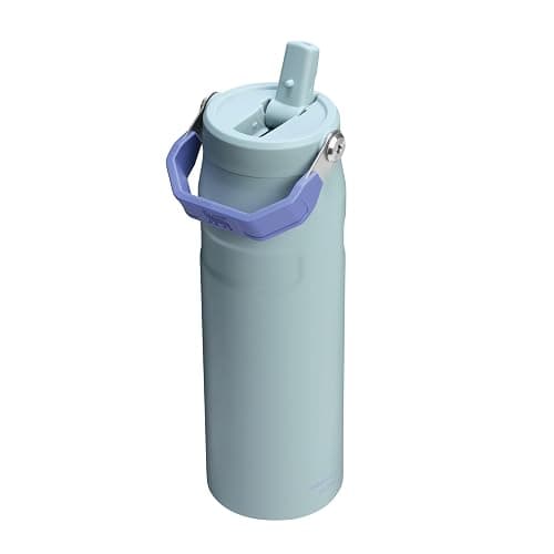 Stanley 1913 Flip Straw 2.0 Sports Water Bottle with Straw 0.7L - 10 Hours Cold - 2 Days Iced - Stainless Steel - BPA Free - Leak Resistant - Fits in Cup Holder - Dishwasher Safe - Blue Cactus thumbnail 7
