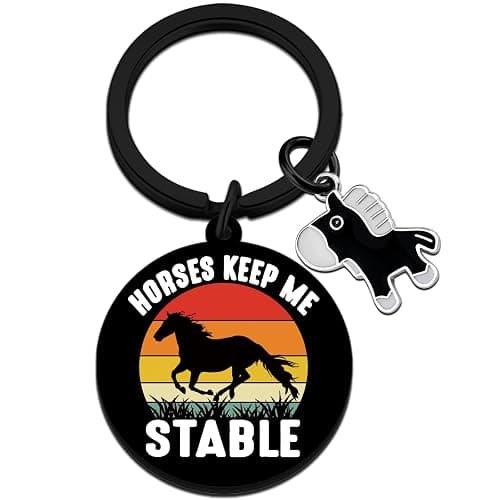 Uerifr Horse Gifts For Women Girls Cool Horse Keychain Decor | Gifts For Horses Lovers Owners Horses Stuff For Girls Equestrian Gift For Her Female - Image 1