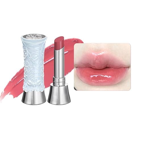 Flower Knows Swan Ballet Shine Lipstick,Hydrating Solid Lip Gloss,Moisturizing Pink Tinted Lip Balm-Long Lasting Lip Gloss in Balm for Girls&Women,Vegan & Cruelty-Free(B05 Endless Summer) - Image 1