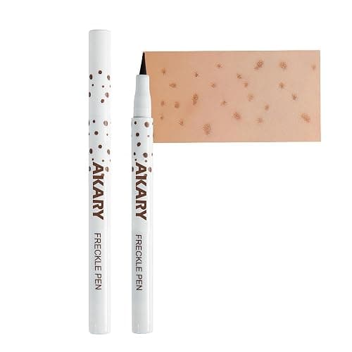 AKARY Freckle Pen Professional Lifelike Face Concealer Point Out Natural Waterproof Longlasting Soft Artificial Freckles Fine Makeup Freckle Pen Life Face Decoration (#03 Chestnut) - Image 1