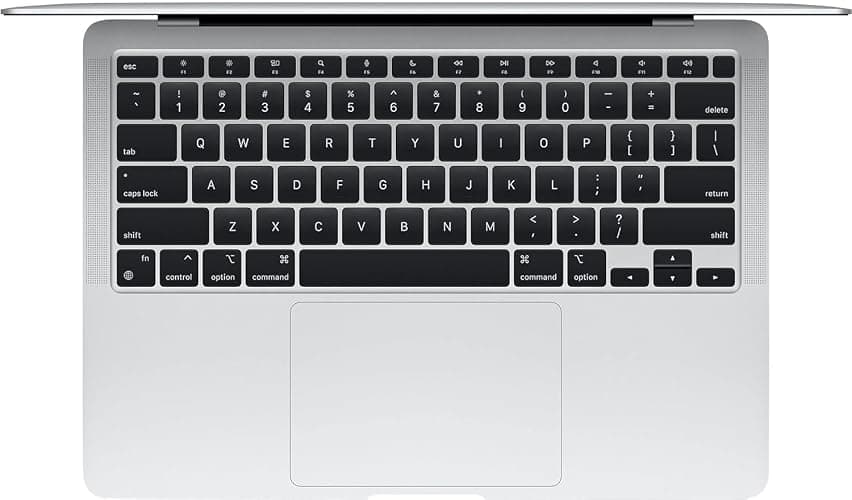 Apple Late 2020 MacBook Air with Apple M1 Chip, 13.3-inch, 8GB RAM, 128GB SSD, Silver (Renewed) thumbnail 2