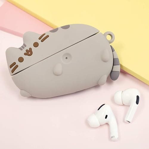 iFace x Pusheen The Cat [ Compatible with AirPods Pro ] Cute Case - Silicone Protective Cover [Carabiner Clip Included] [Wireless Charging Compatible] - Laying Down thumbnail 6