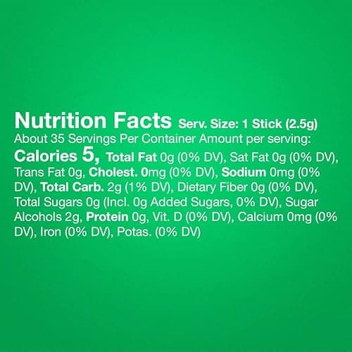 EXTRA Spearmint Sugar Free Chewing Gum, Bulk Gum Packs - 35 Sticks (Pack of 6) thumbnail 9
