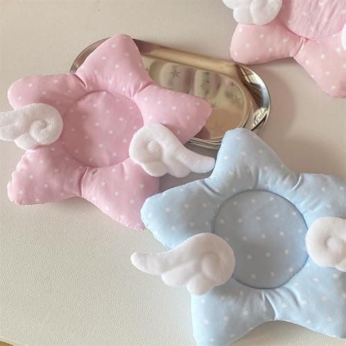 Y2K Drink Coasters Set of 2, Cute Star with Angel Wings Drink Cup Coasters for Desk Decor, Cushioned Coaster for Mugs for Girly House Decor Gift Photo Prop (Wings) thumbnail 6