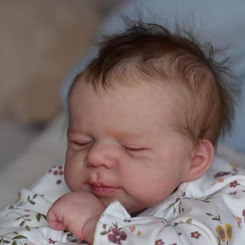 Anano Realistic Baby Silicone Baby Dolls Full Body Girl, 20 Inch Waterproof Lifelike Reborn Baby Dolls Toddler Realistic New Born Baby Doll Squishy Anatomically Correct for Kids (Off White Daisy) thumbnail 8