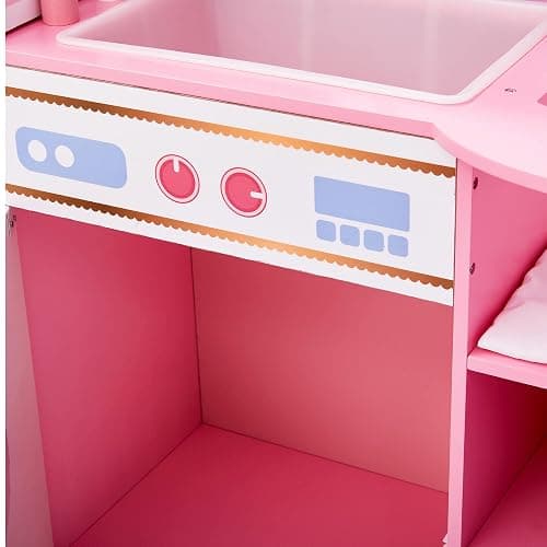 Olivia's Little World Classic Dollhouse Baby Doll Changing Station with Crib, High Chair, Sink, Washing Machine and Separate Swing for Dolls up to 18-in., Multi thumbnail 5